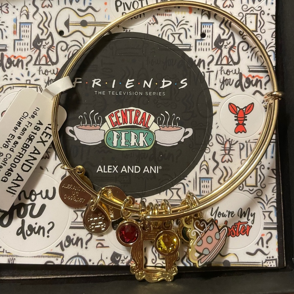 Friends Frame + Coffee Mug Charm Bangle